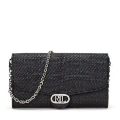 Torebka LAUREN RALPH LAUREN. Czarne torebki klasyczne damskie Lauren Ralph Lauren, bez wzorów, bez dodatków. Za 859.99 zł.