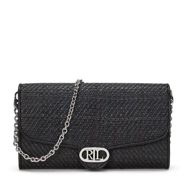 Torebka LAUREN RALPH LAUREN. Czarne torebki klasyczne damskie Lauren Ralph Lauren, bez wzorów, wizytowe, bez kołnierzyka, bez ramiączek. Za 739.99 zł.