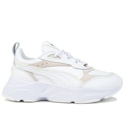 Buty damskie sportowe Puma CASSIA LUX. Białe buty sportowe na co dzień damskie Puma, bez wzorów, z materiału, trekkingowe. Za 228.00 zł.