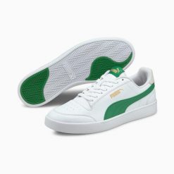 Buty sportowe męskie Puma SHUFFLE białe 30966813 r 44. Białe buty sportowe na co dzień męskie Puma, z gumy, bez zapięcia, trekkingowe. Za 167.80 zł.