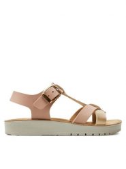 Geox Sandały J Sandal Costarei Gi J45EAG 05404 C8J2U S Różowy. Czerwone sandały dziewczęce Geox, ze skóry, bez zapięcia. Za 349.99 zł.
