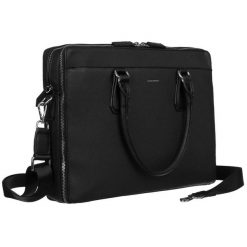 Torba na laptopa Luigisanto 3935 czarna. Czarne torby na laptopa damskie LUIGISANTO, bez wzorów, ze skóry ekologicznej. Za 100.00 zł.