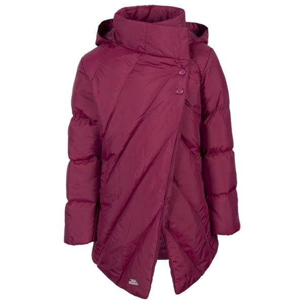 Trespass Vello- Damska kurtka casual Berry. Fioletowe kurtki damskie Trespass, bez wzorów, z puchu, bez kaptura. Za 289.99 zł.