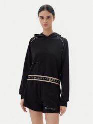 EA7 Emporio Armani Bluza 7W000277 AF12501 UC001 Czarny Regular Fit. Czarne bluzy bez kaptura damskie EA7 Emporio Armani, xxl, z syntetyku. Za 319.99 zł.