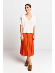 Rich & Royal Sweter w kolorze kremowym rozmiar: XL. Brązowe swetry klasyczne damskie Rich & Royal, xl, ze splotem, bez kołnierzyka. Za 228.92 zł.