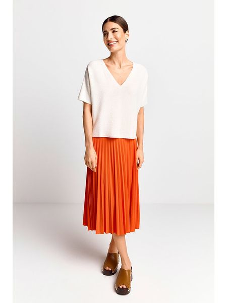 Rich & Royal Sweter w kolorze kremowym rozmiar: XL. Brązowe swetry klasyczne damskie Rich & Royal, xl, ze splotem, bez kołnierzyka. Za 227.31 zł.