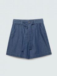 Szorty damskie jeansowe granatowe Linasa 544. Niebieskie szorty damskie Big Star, bez wzorów, z denimu, eleganckie, z podwyższonym stanem. Za 159.99 zł.