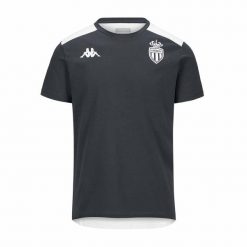Koszulka AS Monaco Amiryt 2024/25. Białe t-shirty sportowe męskie Kappa, bez ramiączek, do piłki nożnej. W wyprzedaży za 198.50 zł.