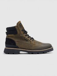 PME Legend Skórzane botki w kolorze khaki rozmiar: 46. Brązowe buty zimowe męskie PME Legend, bez zapięcia. Za 307.46 zł.