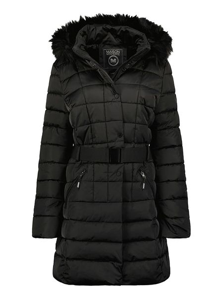 Maison Montaigne Parka "Anemomai" w kolorze czarnym rozmiar: XL. Czarne parki damskie Maison Montaigne, xl, z aplikacjami, z tkaniny. Za 205.45 zł.