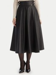 Fracomina Spódnica z imitacji skóry FS25WG2001P41101 Czarny Regular Fit. Czarne spódniczki damskie Fracomina, bez wzorów, ze skóry. Za 689.99 zł.