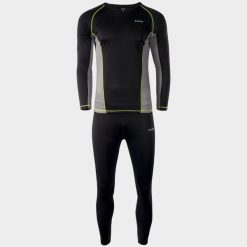 Bielizna termoaktywna męska HI-TEC KAMO SET komplet góra + dół narty, bieganie. Czarna bielizna termoaktywna męska Hi-tec, m, bez wzorów. W wyprzedaży za 79.99 zł.
