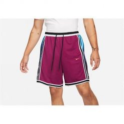 Spodnie koszykarskie męskie Nike Dri-fit. Fioletowe szorty męskie Nike, bez wzorów, z materiału, sportowe. Za 324.00 zł.