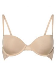 Tommy Hilfiger Biustonosz na fiszbinach - usztywniany Kobiety beżowy, 85C. Brązowe biustonosze Tommy Hilfiger, bez wzorów, z koronki. Za 229.95 zł.