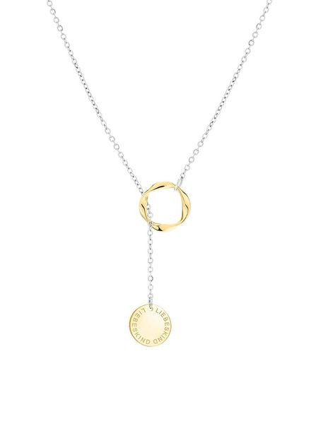 Liebeskind Naszyjnik z zawieszką - dł. 45 cm rozmiar: onesize. Szare naszyjniki damskie Liebeskind, ze stali. Za 178.37 zł.