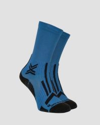 Skarpety trailowe X-Socks Trailrun Perform Crew. Niebieskie skarpetki damskie X-Socks, bez wzorów. Za 98.00 zł.