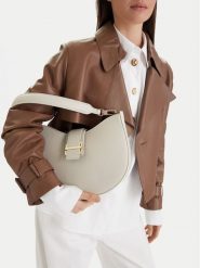 GINO ROSSI Torebka 1-2 Szary. Szare torebki klasyczne damskie Gino Rossi, bez wzorów, z materiału, bez dodatków. Za 229.99 zł.