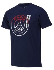 T-Shirt Męski PSG Big Logo. Niebieskie t-shirty męskie PARIS SAINT GERMAIN, m, bez wzorów, z bawełny, bez kołnierzyka. Za 129.99 zł.