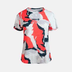 FLORENCIA W oddychająca, lekka, szybkoschnąca techniczna koszulka sportowa. Czarne bluzki sportowe damskie IZAS, bez wzorów, z materiału, bez ramiączek. Za 226.04 zł.