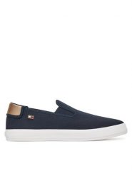 Tommy Hilfiger Tenisówki Vulc Canvas Slip-On Sneaker FW0FW08645 Granatowy. Niebieskie trampki i tenisówki damskie Tommy Hilfiger, bez wzorów, z materiału. Za 199.99 zł.