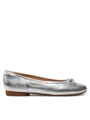 Clarks Baleriny Fawna Lily 26176380 Srebrny. Szare baleriny damskie Clarks, bez wzorów, ze skóry, bez obcasa. Za 299.99 zł.