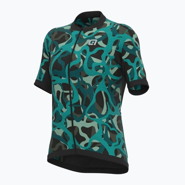 Koszulka rowerowa damska Alé Maglia Donna MC Woodland. Zielone bluzki sportowe damskie ALÉ CYCLING, na lato, xl, bez wzorów, z elastanu, bez ramiączek. Za 199.00 zł.