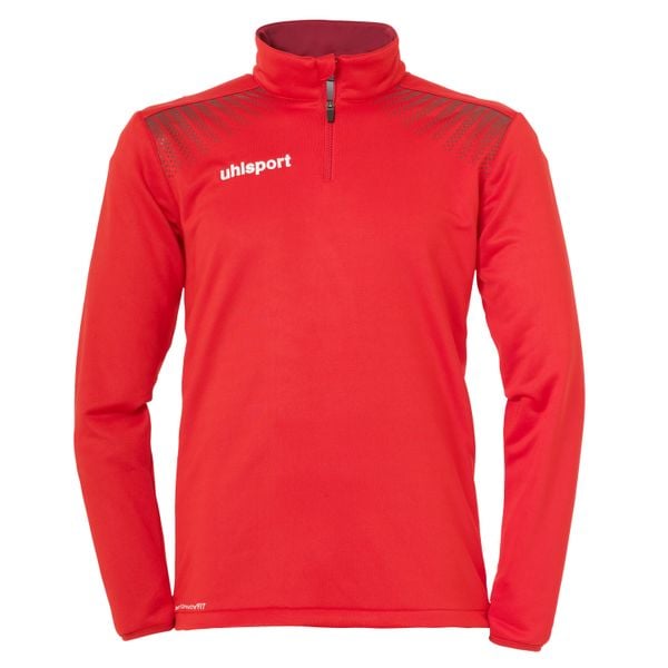 Kurtka 1/4 na zamek Uhlsport Goal. Czerwone kurtki męskie UHLSPORT, bez wzorów, sportowe, bez kaptura. W wyprzedaży za 172.50 zł.