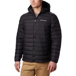 Kurtka puchowa męska Columbia Powder Lite Hooded. Czarne kurtki męskie Columbia, m, bez wzorów, z puchu, sportowe, z kapturem. Za 524.99 zł.