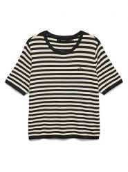 Vero Moda Sweter w kolorze czarno-białym rozmiar: L. Czarne swetry klasyczne damskie Vero Moda, l, bez kołnierzyka. Za 104.95 zł.
