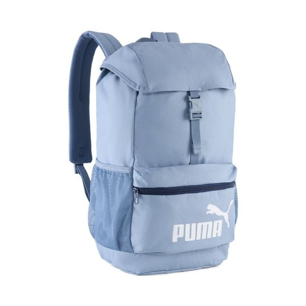 Plecak Phase z wypukłą klapą 20 l PUMA. Niebieskie plecaki damskie Puma, bez wzorów, sportowe. Za 139.00 zł.