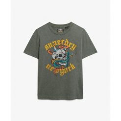 Damska koszulka na co dzień Superdry Neo Trad Tattoo. Zielone t-shirty damskie Superdry., s, bez wzorów, bez kołnierzyka. Za 152.55 zł.