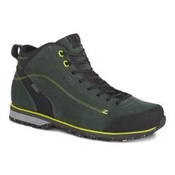 Buty turystyczne męskie TREZETA Zeta Mid z membraną WP. Zielone buty trekkingowe męskie Trezeta, z materiału, bez zapięcia, trekkingowe. Za 399.42 zł.