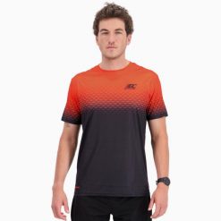 Lekka koszulka męska do biegania HYDRAPRO. Brązowe t-shirty sportowe męskie BODYCROSS, m, z materiału, bez ramiączek, do biegania. Za 292.99 zł.
