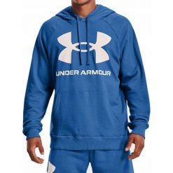 Bluza na co dzień męska UNDER ARMOUR z kapturem. Niebieskie bluzy sportowe męskie Under Armour, m. Za 179.00 zł.