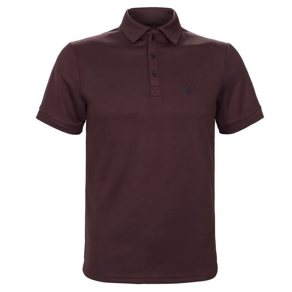 Koszulka polo z krótkim rękawem męska King Equestrian Edwin 23AW. Brązowe koszulki polo męskie KING EQUESTRIAN, m, bez wzorów, bez ramiączek. Za 194.99 zł.