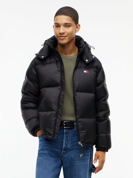 Tommy Jeans Kurtka puchowa dla kobiet Kobiety czarny, M. Czarne kurtki damskie Tommy Jeans, m, bez wzorów, z jeansu, bez kaptura. Za 1,199.95 zł.