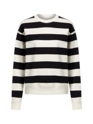 Marie Lund Bluza damska Kobiety Bawełna czarny|biały w paski, L. Białe bluzy bez kaptura damskie Marie Lund, l, z bawełny. Za 199.95 zł.