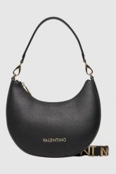 VALENTINO Czarna torebka księżyc Alexia Hobo Bag SS26. Czarne torebki klasyczne damskie Valentino by Mario Valentino, bez wzorów, bez dodatków. W wyprzedaży za 387.99 zł.