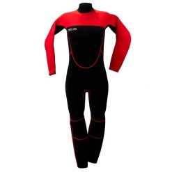 Kombinezon Piankowy Deep Sea dla Kobiet, w Całej Długości - XS. Czerwone kombinezony damskie DEEP SEA, xs, bez wzorów, z neoprenu, bez kołnierzyka, bez ramiączek. Za 199.00 zł.