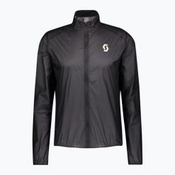 Kurtka do biegania męska SCOTT RC Run WB. Czarne kurtki treningowe męskie Scott, l, bez wzorów, z materiału, do biegania. Za 489.99 zł.