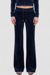 JUICY COUTURE Granatowe spodnie dresowe damskie Layla Low Rise Pocket, Rozmiar M. Niebieskie spodnie dresowe damskie Juicy Couture, m, bez wzorów, z dresówki. W wyprzedaży za 287.99 zł.