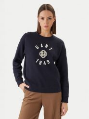 Gant Bluza 4201485 Granatowy. Niebieskie bluzy bez kaptura damskie Gant, s, z bawełny. Za 631.99 zł.