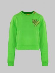 Plein Sport Bluza w kolorze jasnozielonym rozmiar: XS. Zielone bluzy bez kaptura damskie Plein Sport, xs, z bawełny. Za 118.56 zł.