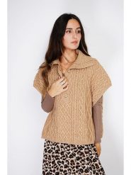 C& Jo Sweter w kolorze karmelowym rozmiar: 40. Brązowe swetry klasyczne damskie C& Jo, z kaszmiru, bez kołnierzyka. Za 165.71 zł.