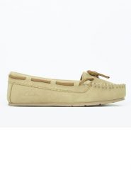 Clarks Skórzane mokasyny w kolorze beżowym rozmiar: 36. Brązowe mokasyny damskie Clarks. Za 161.73 zł.