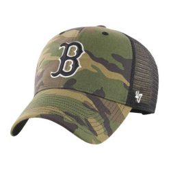 Czapka z daszkiem 47 Brand MLB Boston Red Sox Trucker Camo - B-CBRAN02GWP-CMB. Zielone czapki męskie 47 Brand, na wiosnę, bez wzorów. Za 98.00 zł.