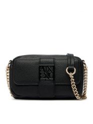 Armani Exchange Torebka XW000324 AF11902 UC001 Czarny. Czarne listonoszki damskie Armani Exchange, bez wzorów, ze skóry, bez dodatków. Za 564.99 zł.