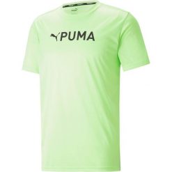 T-shirt treningowy męski PUMA Fit Logo Cf Graphic. Zielone t-shirty męskie Puma, m, bez wzorów, z materiału, bez kołnierzyka. Za 159.99 zł.