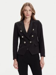 Rinascimento Marynarka CFC0126227003 Czarny Slim Fit. Czarne marynarki i żakiety damskie RINASCIMENTO, l, bez wzorów, z syntetyku. Za 529.99 zł.