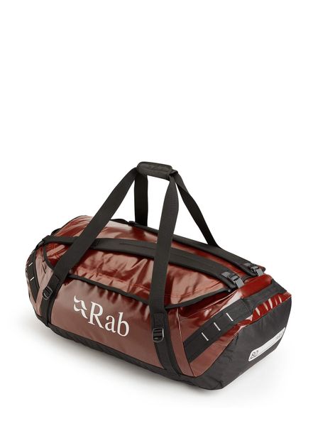 Torba podróżna Rab Expedition Kitbag II 80 - red clay. Brązowe torebki klasyczne damskie RAB, bez wzorów, z tworzywa sztucznego, bez dodatków. Za 532.39 zł.